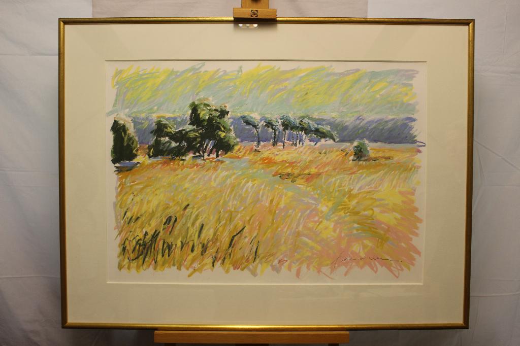 Frans van Veen pastel Pijpestrootje op het Langven 1996, Ophalen