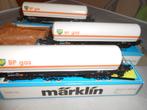 Märklin 4748 3x, ketelwagons voor het transport van Gas, BP, Hobby en Vrije tijd, Modeltreinen | H0, Wisselstroom, Treinset, Ophalen of Verzenden