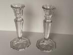 glazen kaarsenstandaard x2, Antiek en Kunst, Antiek | Glas en Kristal, Ophalen of Verzenden