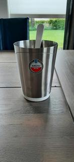 Amstelbier, houder voor afschuimer. Incl bier afschuimer., Overige merken, Ophalen of Verzenden, Zo goed als nieuw