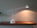 Vintage Retro design bureaulamp wit Leuchtenbau Lengefeld, Ophalen of Verzenden, Zo goed als nieuw, Metaal of Aluminium, Halogeen