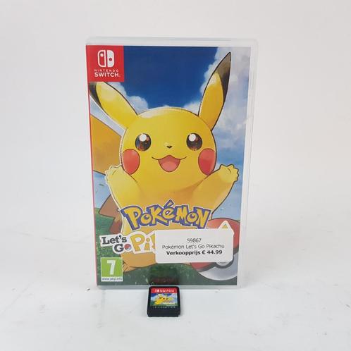 Pokémon Let's Go Pikachu Nintendo Switch spel || nu €44.99, Spelcomputers en Games, Games | Nintendo Switch, Zo goed als nieuw