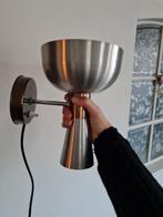 Vintage wandlamp Herda Diabolo RVS met brons, Ophalen of Verzenden, Zo goed als nieuw, Metaal, Retro design