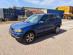 BMW X5 2003 Blauw grijs kenteken, Auto's, Stoelverwarming, Blauw, Diesel, Vierwielaandrijving
