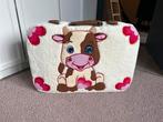 Leuke Kinderkoffer met Koe/Hond Motief, Sieraden, Tassen en Uiterlijk, Koffers, Ophalen of Verzenden, Gebruikt