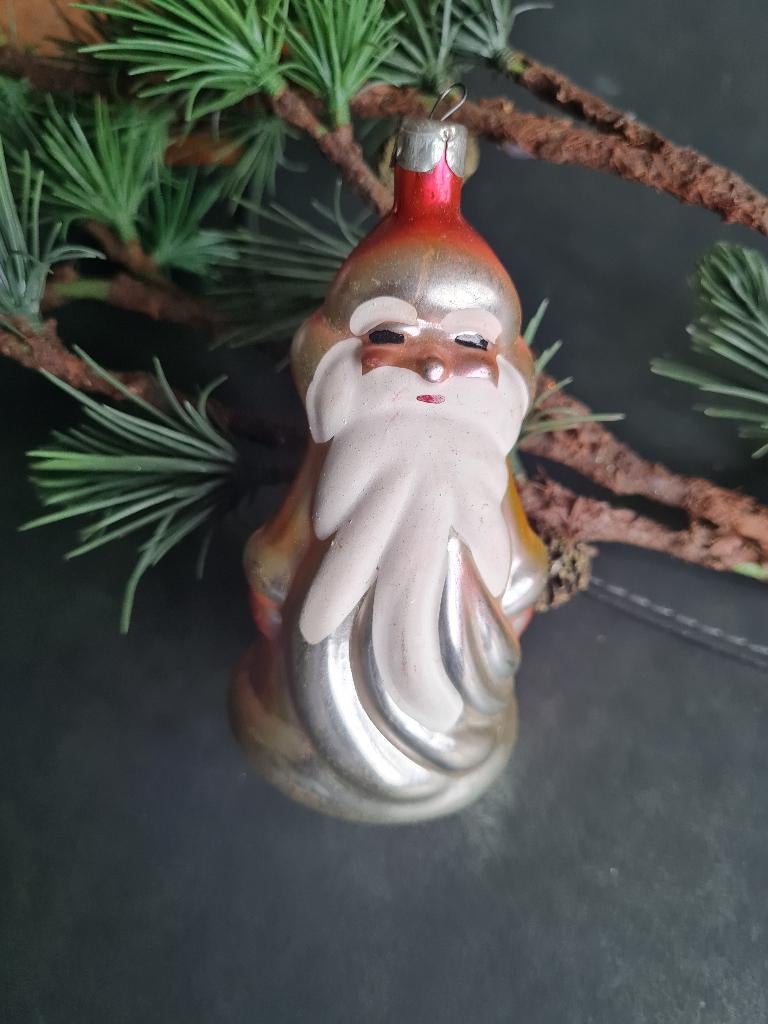 Antieke kerstbal kerstornament vintage, Ophalen of Verzenden, Gebruikt