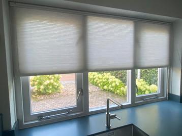 Plissé gordijn up/down licht grijs/beige ( TEAB) beschikbaar voor biedingen