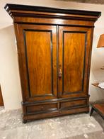 Vintage Grote strakke Antieke leg kast met planken en lades, Antiek en Kunst, Ophalen