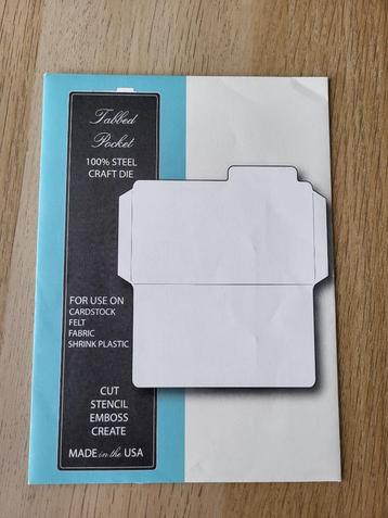 Memory Box Metal Die Tabbed Pocket #98180 beschikbaar voor biedingen