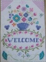 Borduurpatroon  Merklap  Welcome nr 5620, Verzenden, Nieuw, Handborduren, Patroon