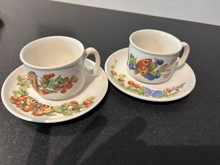 Wedgwood Libelle Kopjes en Schotels - Marjolein Bastin, Huis en Inrichting, Keuken | Servies, Zo goed als nieuw, Kop(pen) en/of Schotel(s)