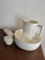 Antiek lampetstel met Gouden Rand, Antiek en Kunst, Ophalen of Verzenden