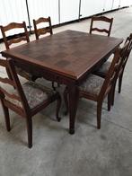 Prachtige Queen Ann Stijl Tafel en 6 Stoelen. Levering., Antiek en Kunst, Ophalen