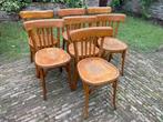 set 6 +1 Bistro Stoelen eettafelstoelen Café Baumann vintage, Antiek en Kunst, Antiek | Meubels | Stoelen en Banken, Ophalen