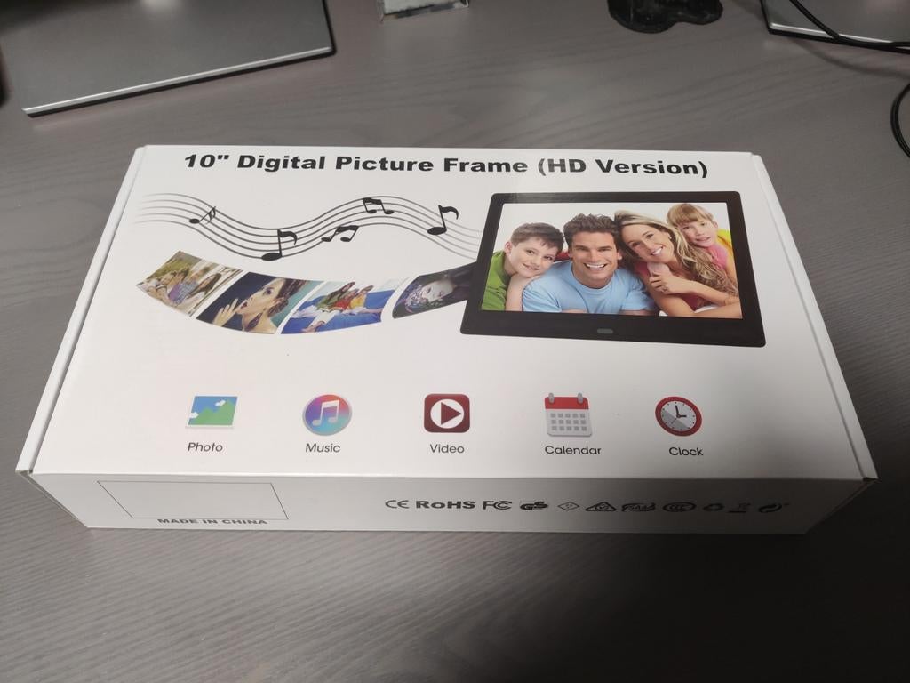 Digitale fotolijst - Aankoop 2022, weinig gebruikt, Audio, Tv en Foto, Fotografie | Digitale fotolijsten, Zo goed als nieuw, 8 tot 12 inch