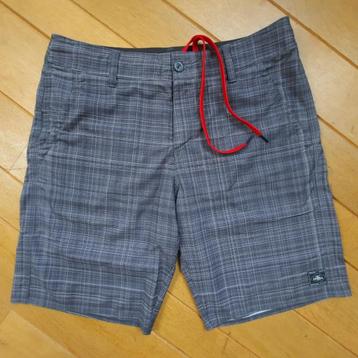 O'Neill bermuda short grijs ruit maat 32 - nieuw - beschikbaar voor biedingen