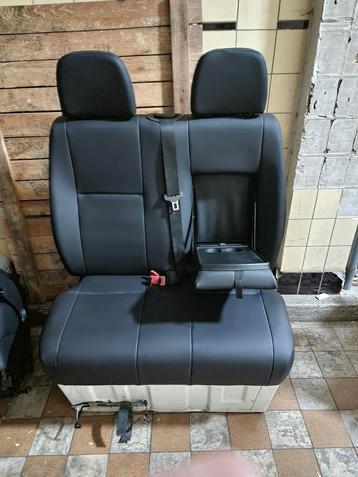 stoelen lederen zwart 2plaats mercedes sprinter 906 2017 