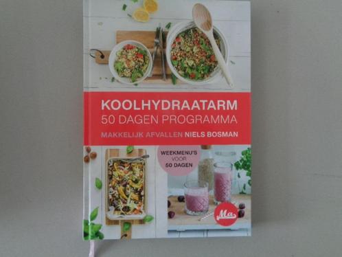 Koolhydraatarm - 50 dagen programma -Niels Bosman, Boeken, Gezondheid, Dieet en Voeding, Zo goed als nieuw, Dieet en Voeding, Ophalen of Verzenden