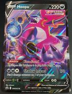 Pokemon Oversized kaart Hoopa V SWSH 176, Ophalen of Verzenden, Zo goed als nieuw, Losse kaart