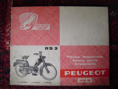 Peugeot RS3 1966  parts list 3 versnellingen ersatzteil RS 3, Fietsen en Brommers, Handleidingen en Instructieboekjes, Gebruikt