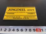 sticker rotterdam jongeneel accu's ruilsysteem starters dyn*, Ophalen, Zo goed als nieuw, Bedrijf of Vereniging