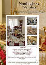 Tafel en stoelen te huur!, Ophalen of Verzenden, Nieuw