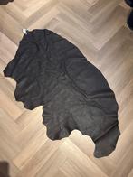 Leer lap, Huis en Inrichting, Stoffering | Tapijten en Kleden, 100 tot 150 cm, Bruin, Zo goed als nieuw, Overige vormen