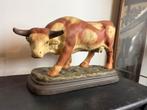 Vintage Slagersbeeld Stier - in Biscuit (1960s - 1970s), Verzamelen, Merken en Reclamevoorwerpen, Ophalen of Verzenden, Gebruikt