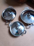 3 rvs groenten schalen, Ophalen of Verzenden, Nieuw, Rvs