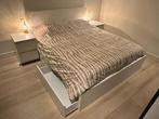 Malm bed 160x200, Lades en Emma Matras, Ophalen, Overige materialen, Gebruikt, Wit