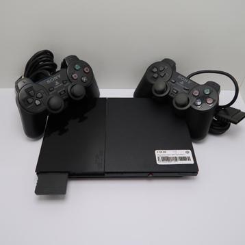 Playstation 2 Slim met 2 Controllers | in Prima Staat beschikbaar voor biedingen