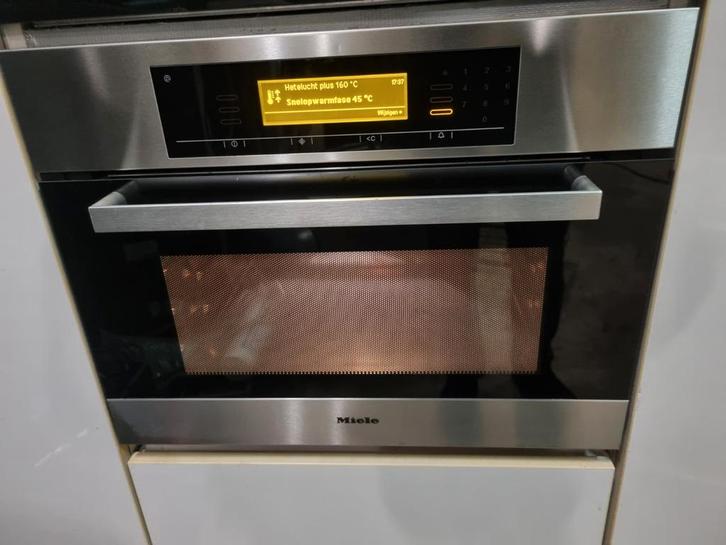 Miele combimagnetron H5080BM  (toutchscreen gestuurd!), Witgoed en Apparatuur, Magnetrons, Inbouw, Grill, Oven, Ophalen of Verzenden