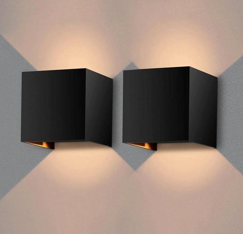 2 kubus wandlampen Highlight Square, Huis en Inrichting, Lampen | Wandlampen, Zo goed als nieuw, Ophalen of Verzenden