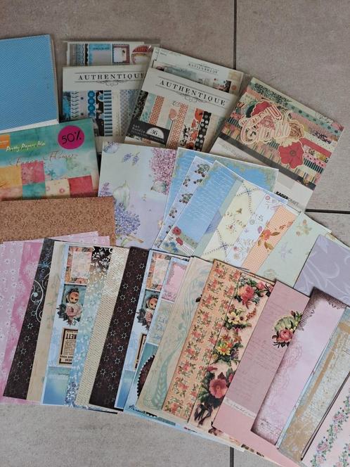 Scrappapier Authentique, Kaisercraft, Marianne, Joy!, ..., Hobby en Vrije tijd, Scrapbooking, Zo goed als nieuw, Papier of Karton