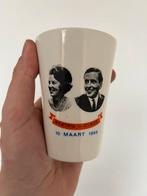 Beker Royal Sphinx huwelijk Claus & Beatrix, Verzamelen, Ophalen of Verzenden, Zo goed als nieuw, Servies