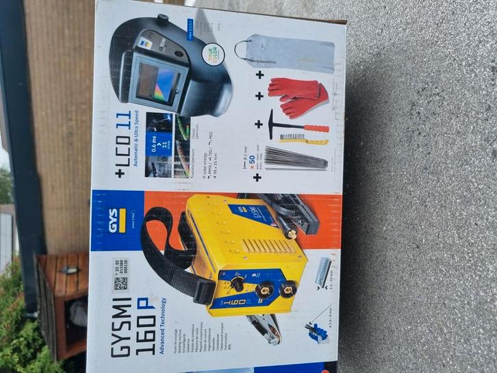 Gysmi 160 lasinveter lasapparaat complete set, Doe-het-zelf en Verbouw, Gereedschap | Lasapparaten, Nieuw, Elektroden, Ophalen