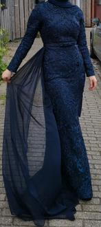 Prachtige avondjurk, ideaal voor bruiloften, feesten of ande, Galajurk, Blauw, Ophalen of Verzenden, Zo goed als nieuw