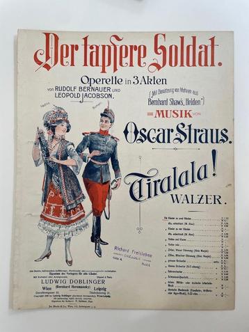 Oude bladmuziek, Duitsland 1908, Der tapfere Soldat beschikbaar voor biedingen