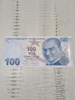 Turkije 100 Lira  Biljet 2009-2025 UNC, Postzegels en Munten, Bankbiljetten | Europa | Niet-Eurobiljetten, Ophalen of Verzenden
