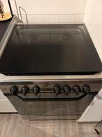 Vrijstaand gasfornuis met oven indesit rvs, Witgoed en Apparatuur, Fornuizen, Zo goed als nieuw, Gas, Vrijstaand, 85 tot 90 cm