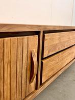 Retro jaren 50 tv-meubel 200 cm <NIEUW>, 150 tot 200 cm, Teakhout, Nieuw, Ophalen of Verzenden