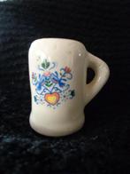 3.5 cm hoge porseleine bierpul voor letterbak, Antiek en Kunst, Curiosa en Brocante, Ophalen of Verzenden