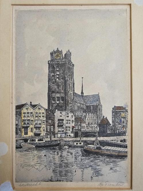 Uniek Diepdrukkunstwerk van Marianne Franken - Omrin St Anna, Antiek en Kunst, Kunst | Etsen en Gravures, Ophalen of Verzenden