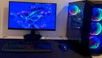 Gaming PC RTX 4060 + 25" Monitor - i5-10400, 16GB, Computers en Software, Desktop Pc's, 256 GB, Zelf gebouwde pc, Virtual Reality