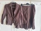 Zgan bruin jasje en rok Steilmann maat 38, Maat 38/40 (M), Bruin, Ophalen of Verzenden, Jasje