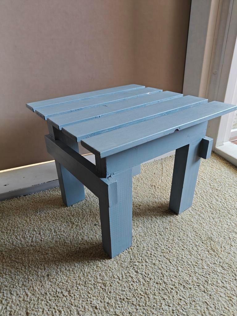 Houten Krukje / Bijzettafeltje, Huis en Inrichting, Ophalen, Gebruikt, Hout