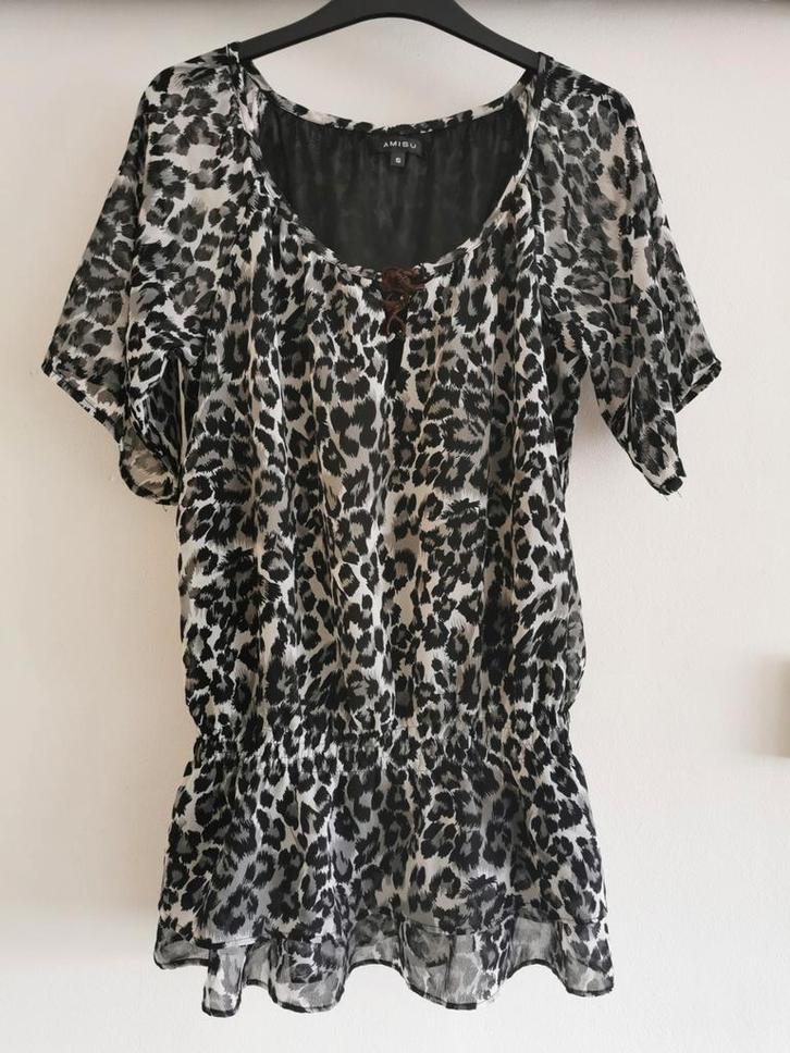 New Yorker blouse met dierenprint mt. S, Kleding | Dames, Blouses en Tunieken, Zo goed als nieuw, Maat 36 (S), Overige kleuren