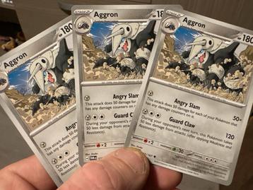 3x Aggron 122/167 - Schadevrij! beschikbaar voor biedingen