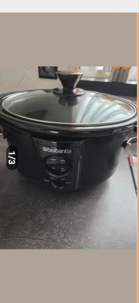 Nieuwe Brabantia Slowcooker 3.5L, Witgoed en Apparatuur, Slowcookers, Nieuw, Timer, Vaatwasmachinebestendig, Ophalen
