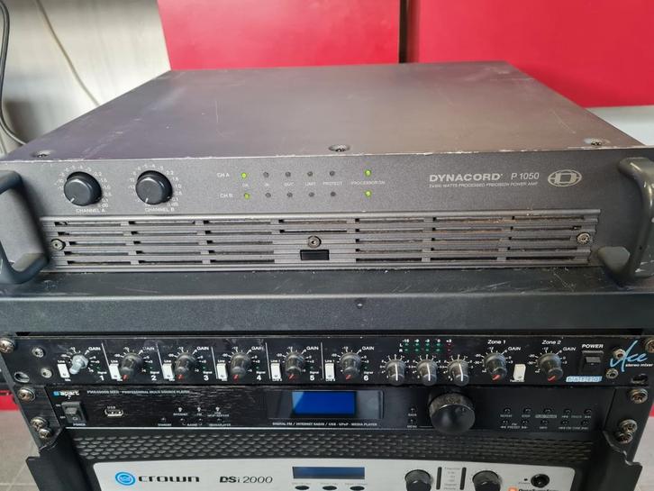 Dynacord P1050 versterker, Muziek en Instrumenten, Versterkers | Keyboard, Monitor en PA, Gebruikt, P.A., 1000 watt of meer, Ophalen of Verzenden